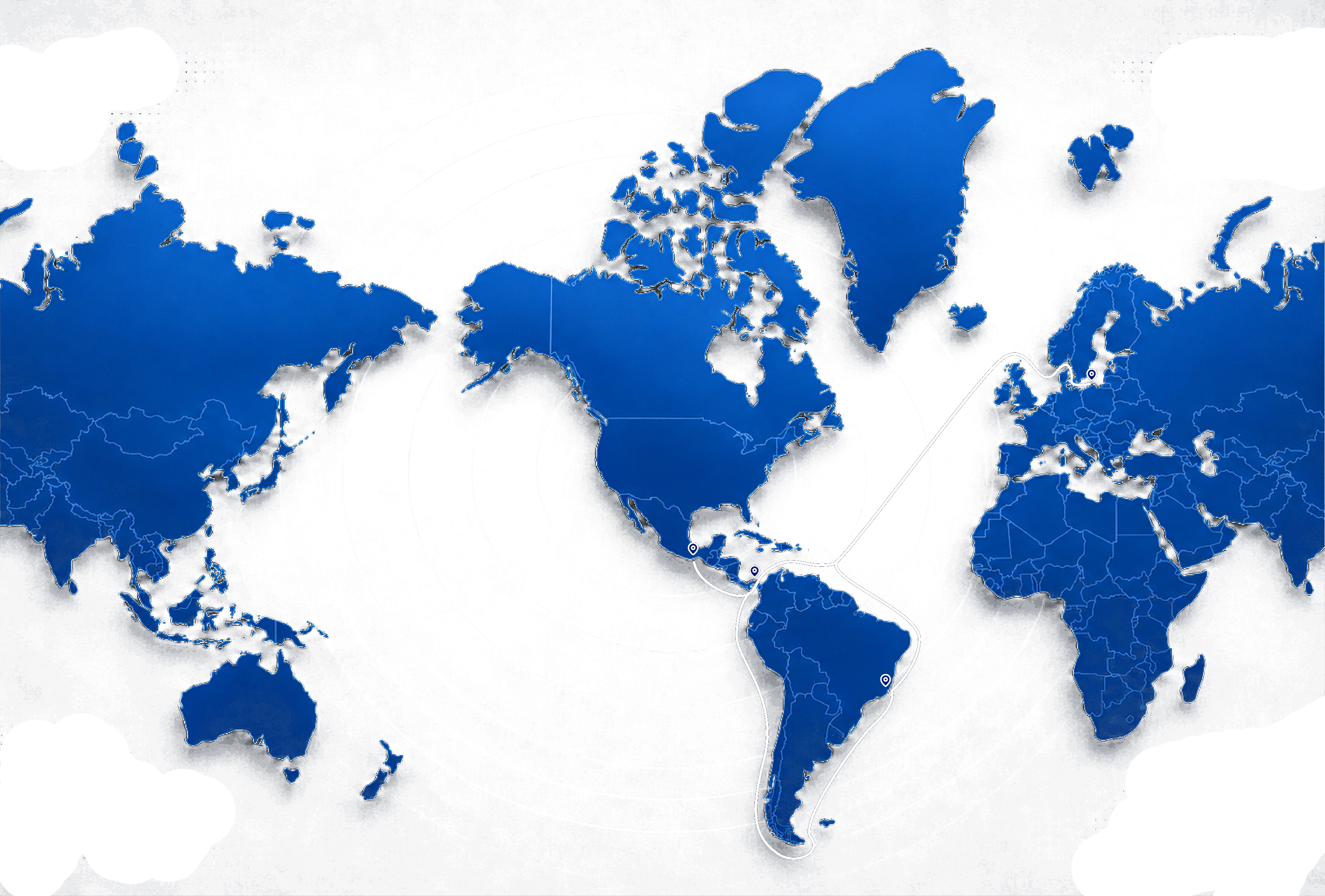 Continent & Baltic route map