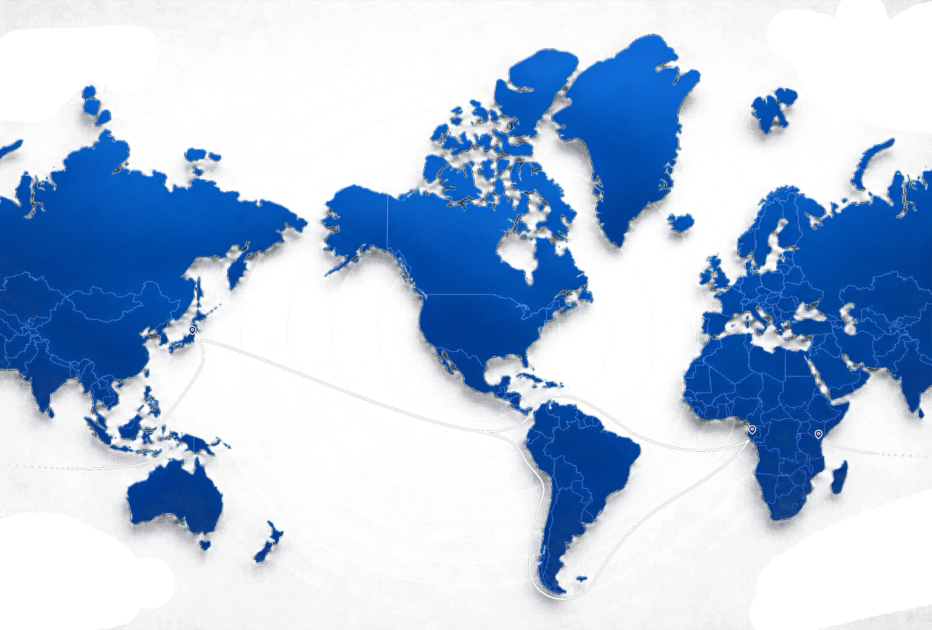 Far East - Africa route map